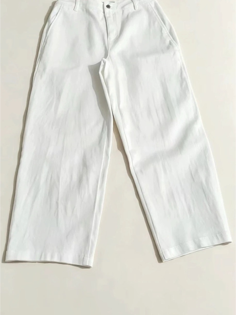 Wide Leg Pants in White Like New